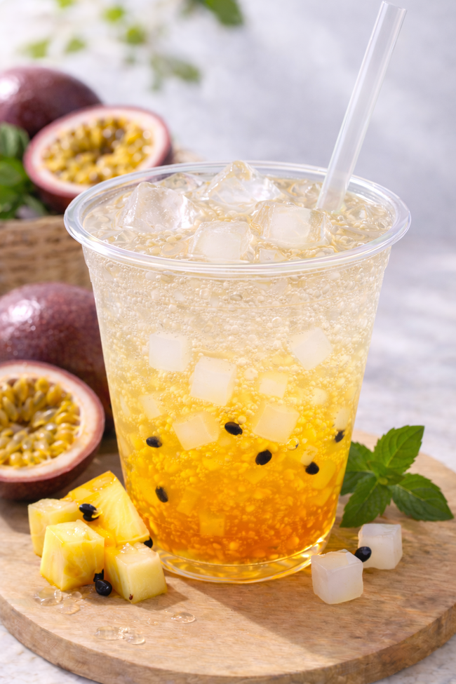 ナタデココドリンク・パイン&パッションフルーツ