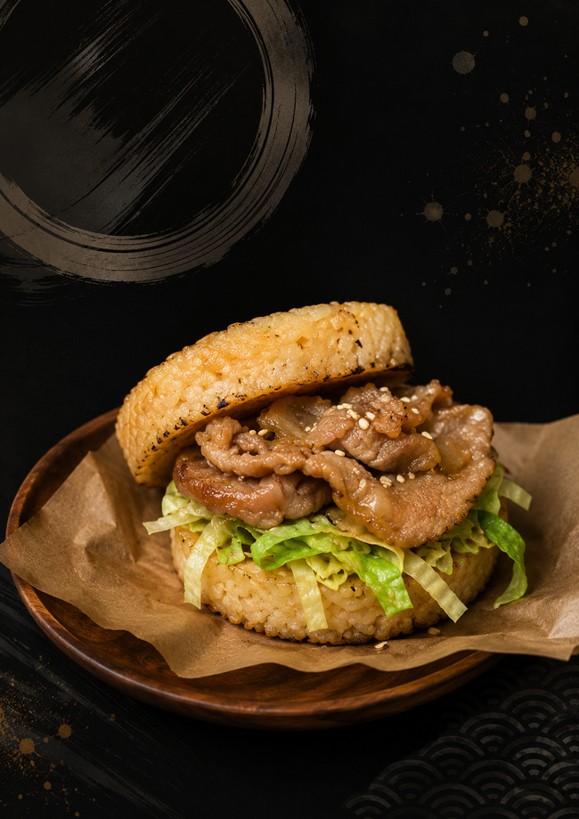 生姜焼きライスバーガー