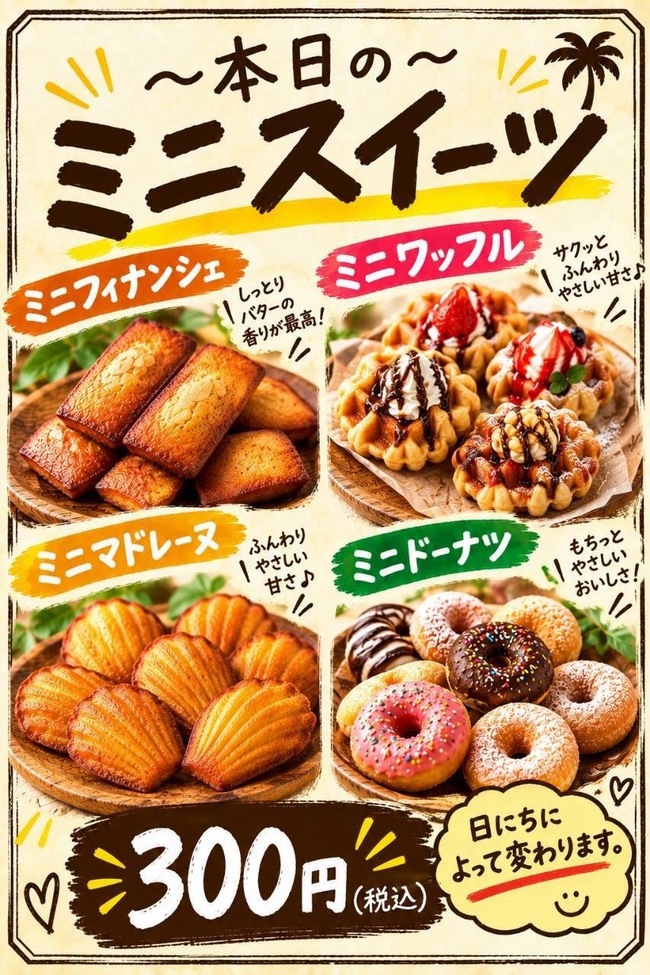 ミニスイーツ(日替わり)