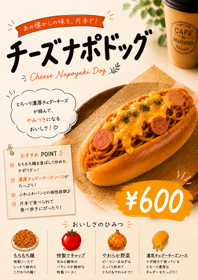 チーズナポ焼きドッグ