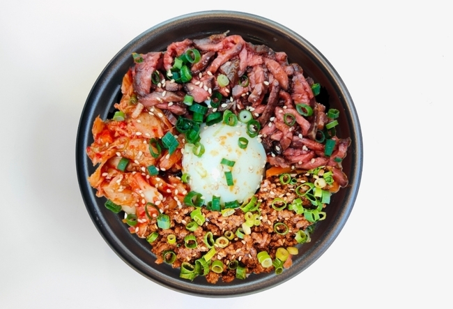 ダブル肉盛りローストビーフビビンバ