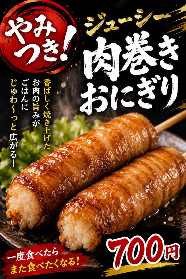 肉巻きおにぎり串