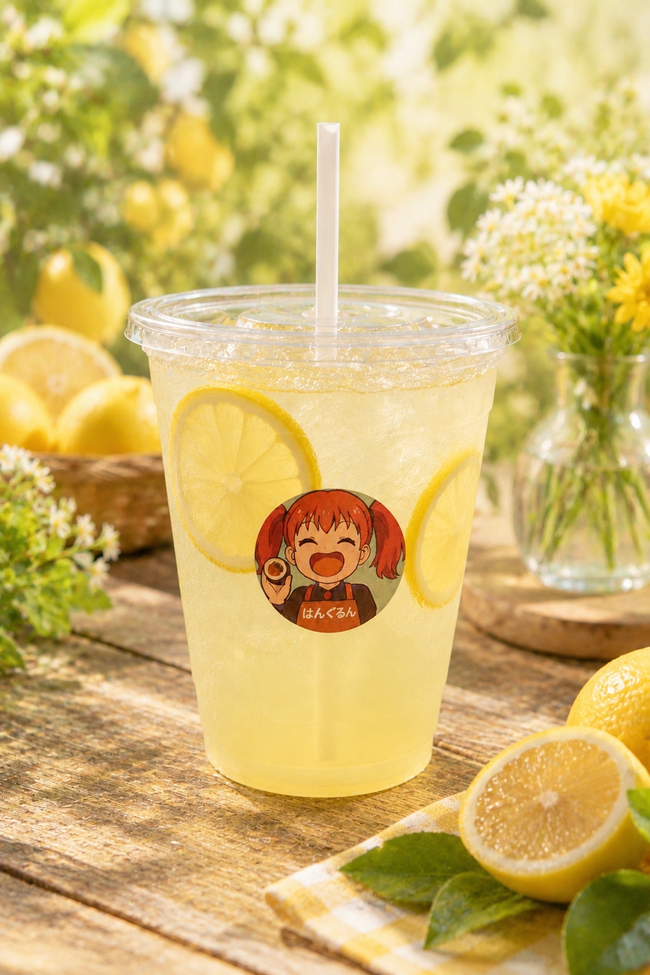 自家製レモネード(レモネードスカッシュは450円)