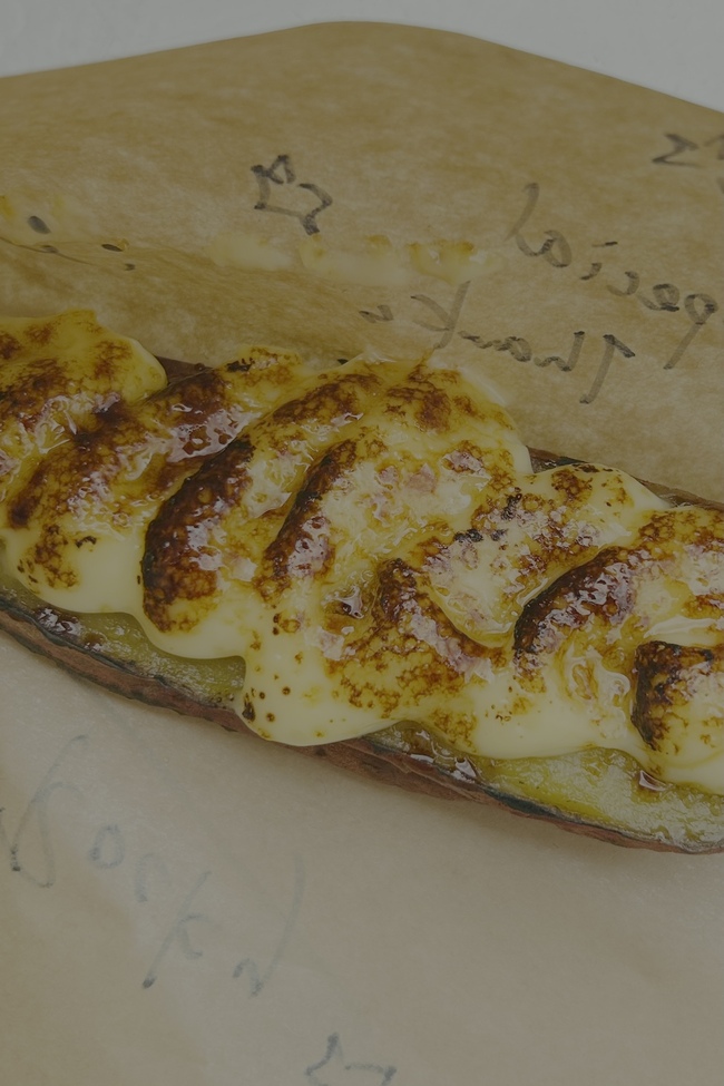 炭火焼き芋ブリュレ