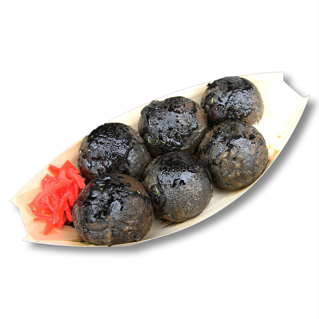 一日の数量限定「イカスミ醤油オールブラック」