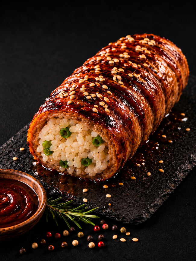 肉巻きおにぎり(BBQ)