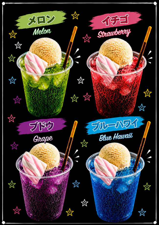 クリームソーダ各種