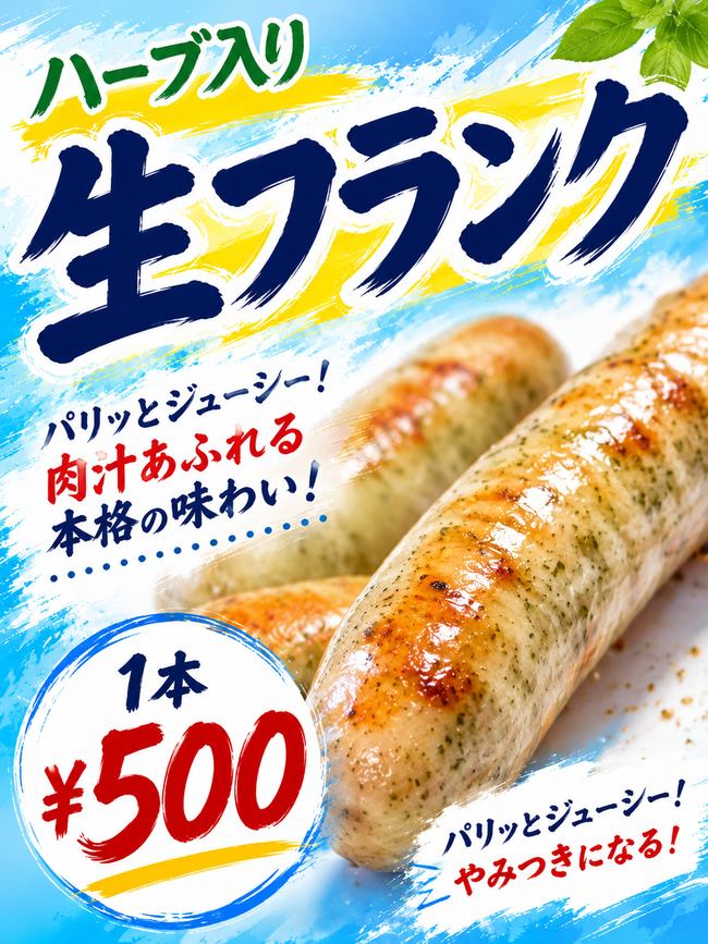 ハーブ入り生フランク