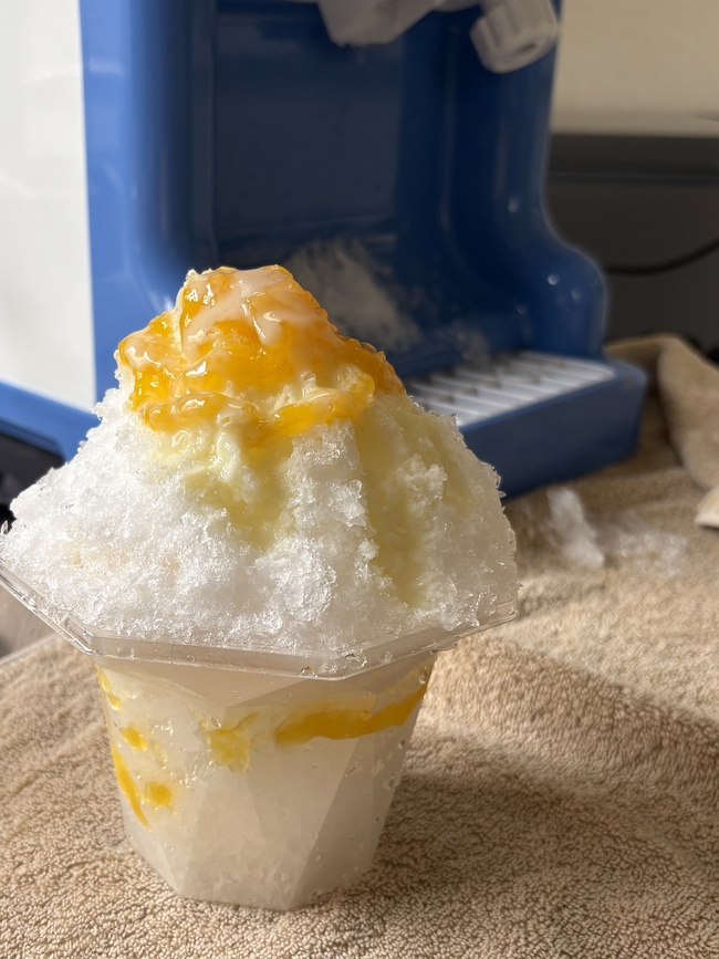 自家製シロップのふわふわかき氷