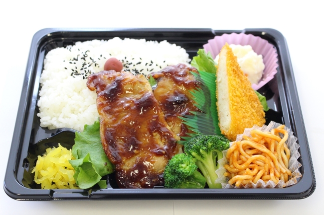 日替わり弁当３種例､豚ロース照り焼き弁当