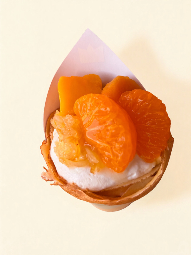 ごろっとまんごーとみかんとれもんクレープ