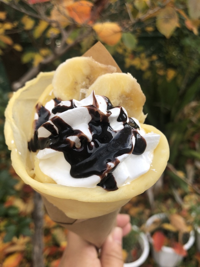 チョコバナナクレープ