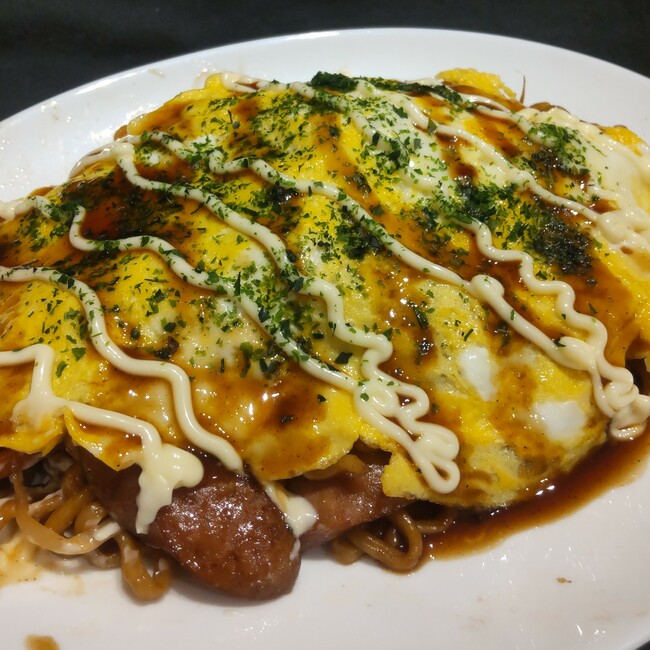 ふんわりたまごのオムそば