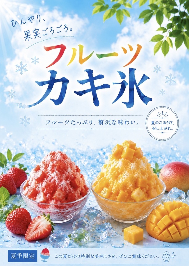 フルーツ盛りかき氷