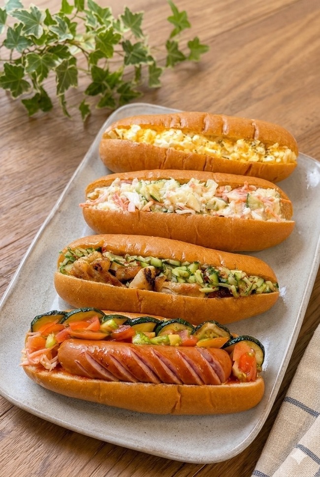 野菜たっぷりホットドッグ700