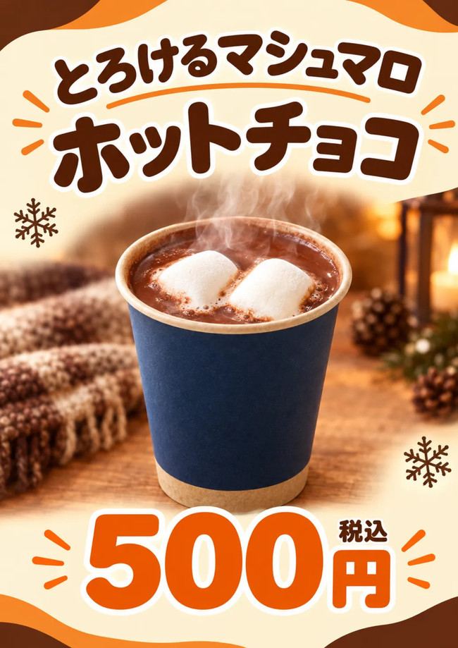 マシュマロ　ホットチョコレート