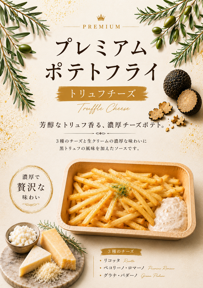 プレミアムポテトフライ　トリュフチーズ
