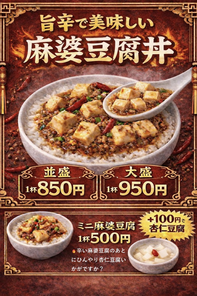 麻婆豆腐丼