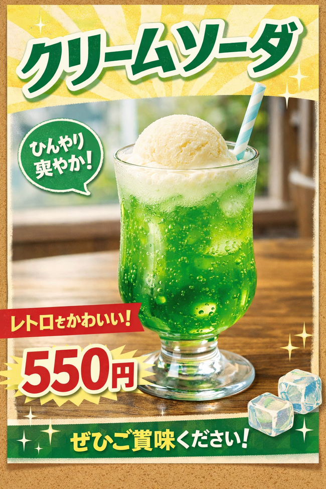 メロンクリームソーダ