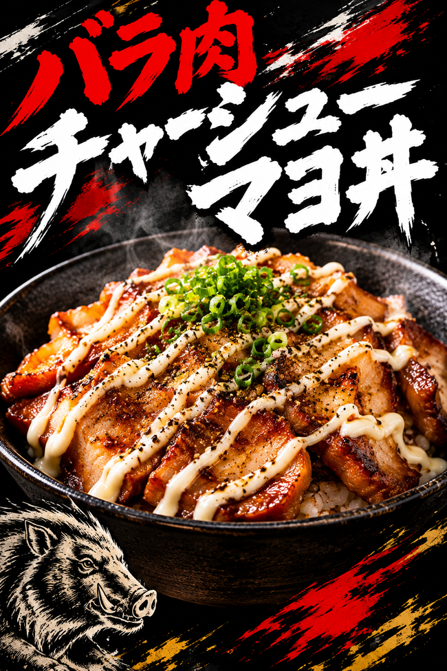 チャーシューマヨ丼