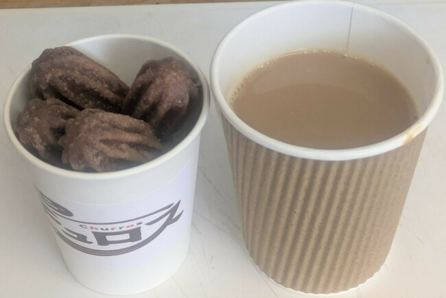 ホットチョコレート・チュロスセット