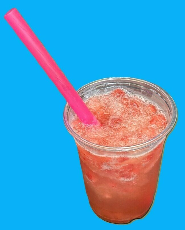 イチゴ＆ナタデココのジュース