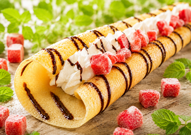 もっちりロングクレープホイップいちご