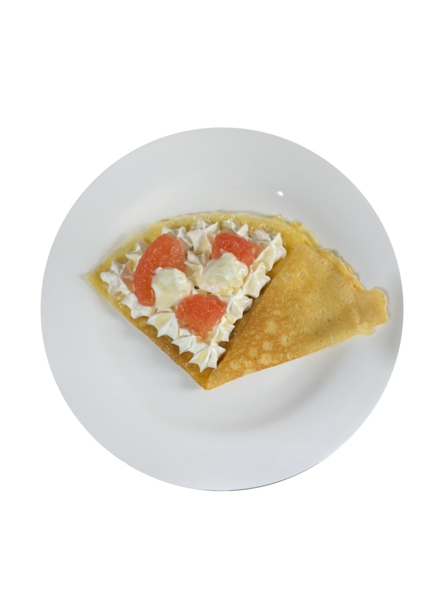 グレープフルーツヨーグルトクレープ