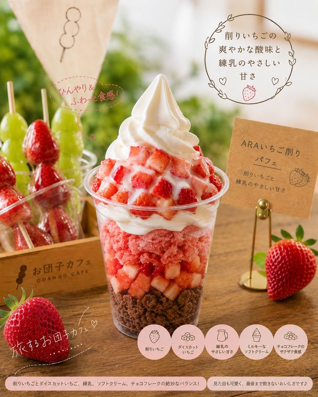 いちご削りパフェ