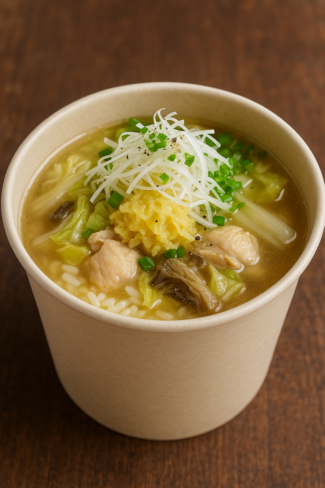 鶏だし生姜スープご飯