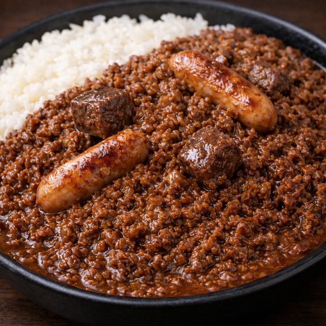 肉まみれカレー