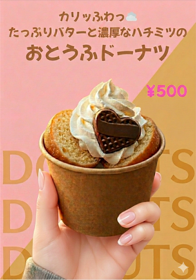 完売御礼とうふドーナツカップ