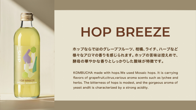 発酵スパークリングティー（KOMBUCHA ホップ）