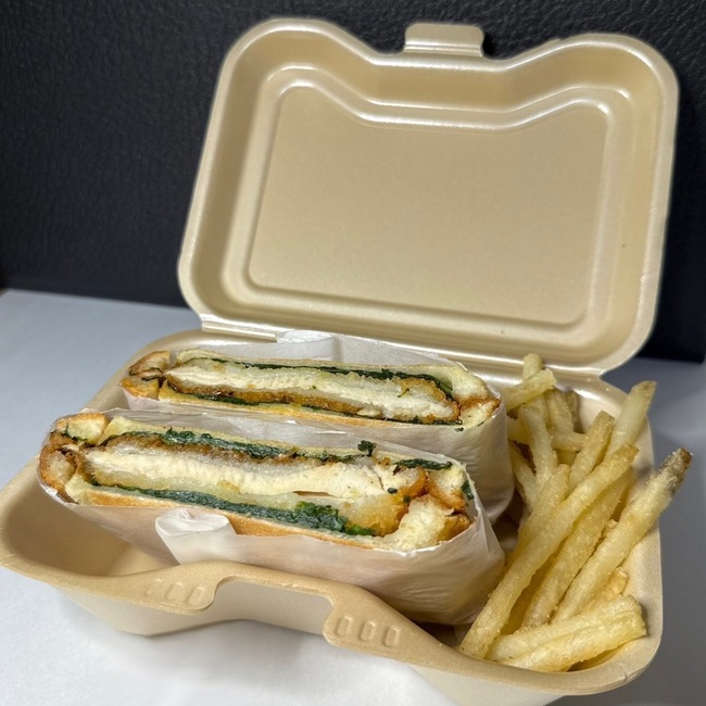 チキンカツホットサンド