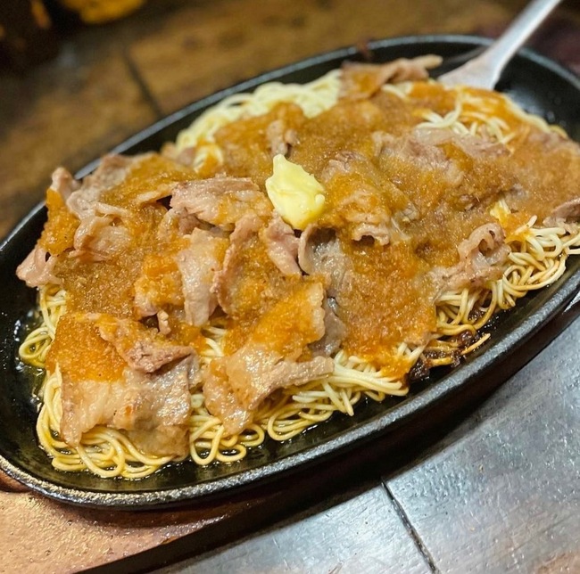ビーフバター焼きラーメン