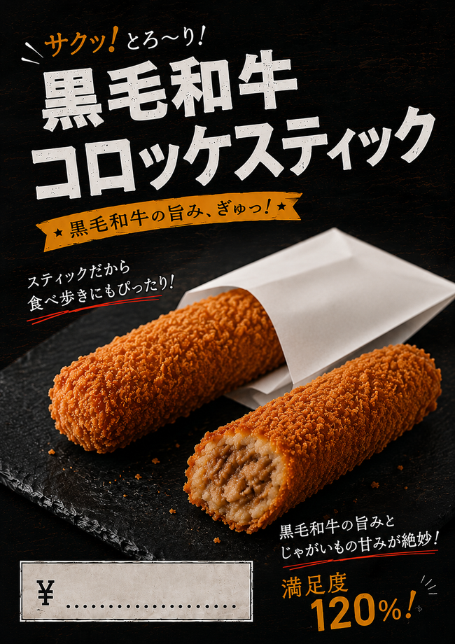 黒毛和牛コロッケスティック