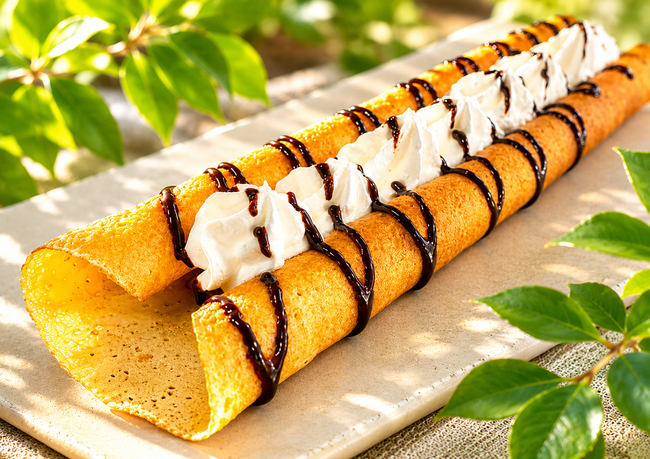 もっちりロングクレープホイップチョコ