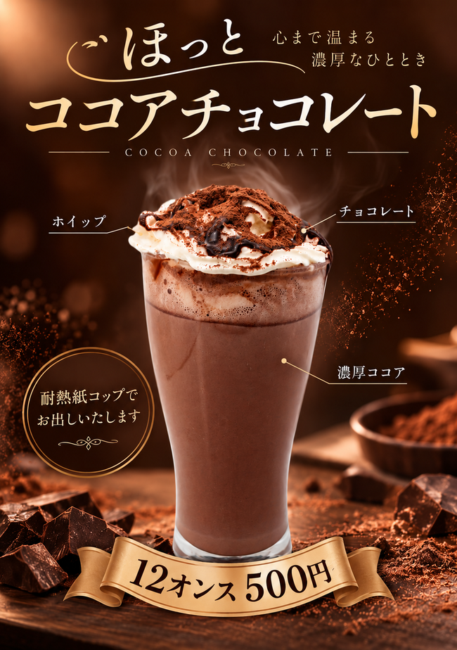 ほっとココアチョコレート