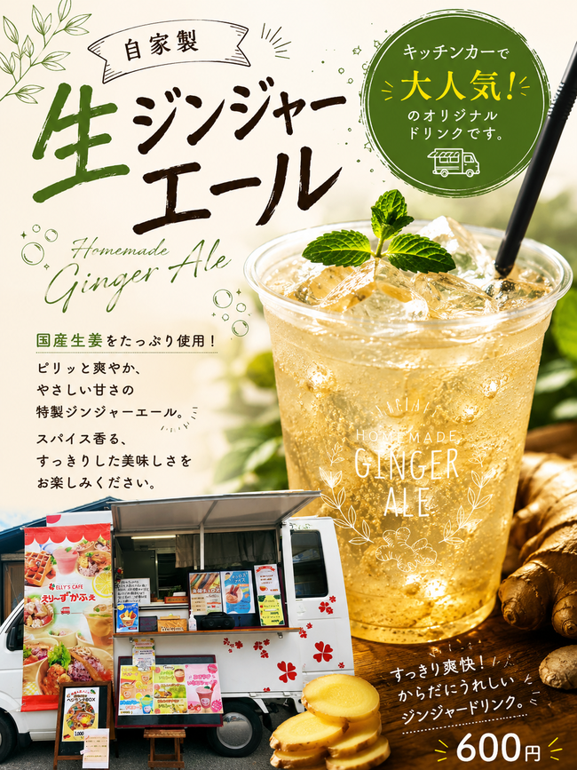 自家製濃厚ジンジャエール