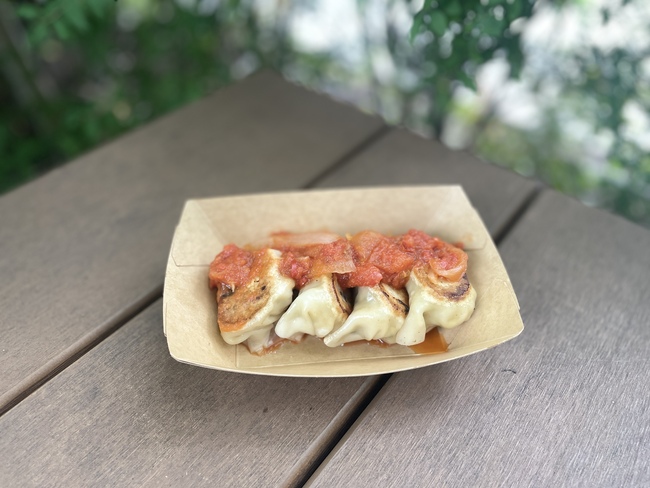 トマトソース餃子