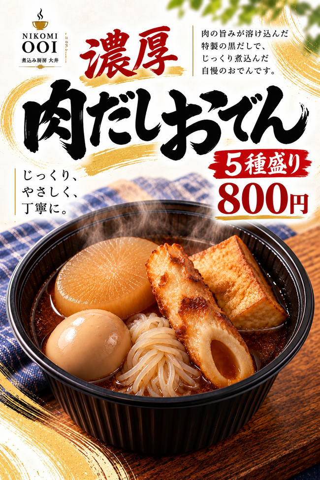 濃厚肉だしおでん