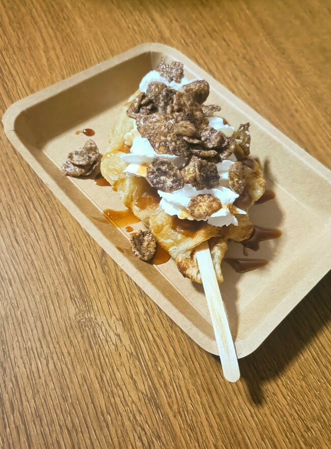 キャラメル＆チョコフレーククロッフル