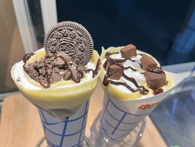 オレオクレープ、生チョコクレープ