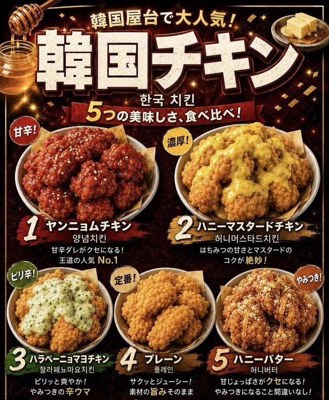 韓国チキン6個入り