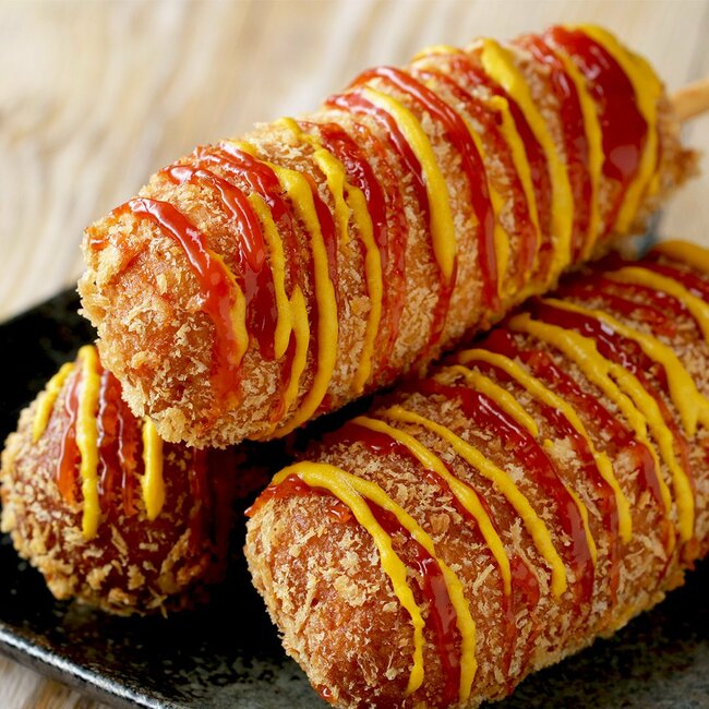 ジョンノハットグ700円　ジョンノポテトハットグ800円　