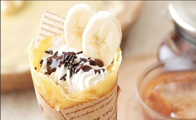 バナナチョコクリームクレープ