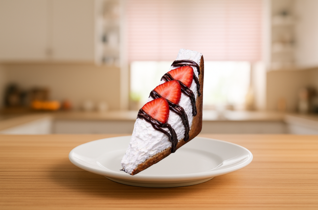 いちごチョコソース焼きサンド