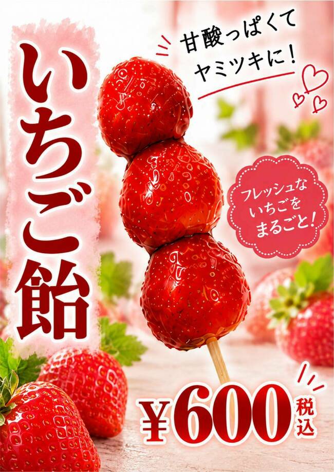 いちご飴