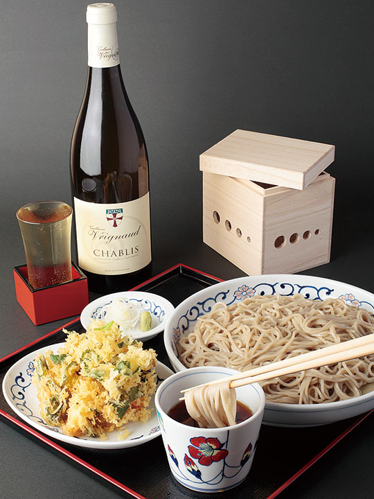 お蕎麦とワインのマリアージュ