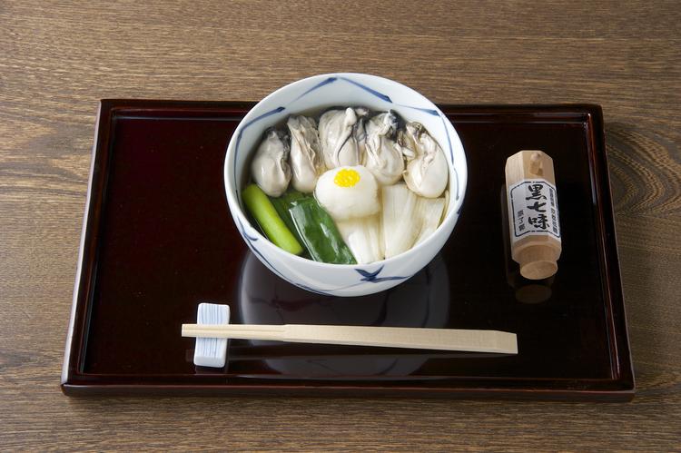「かきそば」冬の大人気メニュー